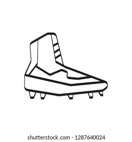 american football shoes icon outline