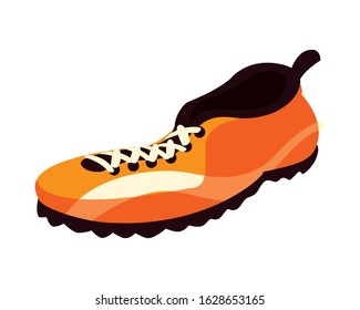american football shoes on white background vector illustration design