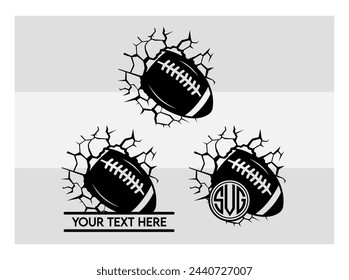 American Football, Football Silhouette, Rugby Ball, Sports Ball, Rugby Ball Silhouette, Eps, Silhouette