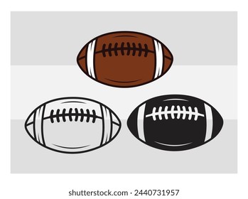 American Football, Football Silhouette, Rugby Ball, Sports Ball, Rugby Ball Silhouette, Eps, Silhouette, 