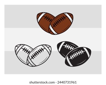 American Football, Football Silhouette, Rugby Ball, Sports Ball, Rugby Ball Silhouette, Eps, Silhouette, 