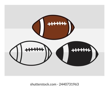 American Football, Football Silhouette, Rugby Ball, Sports Ball, Rugby Ball Silhouette, Eps, Silhouette, 