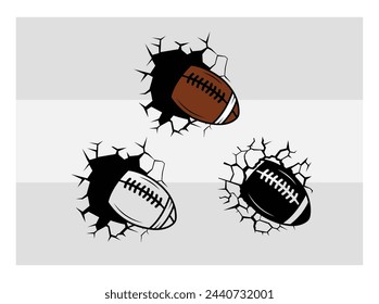 American Football, Football Silhouette, Rugby Ball, Sports Ball, Rugby Ball Silhouette, Eps, Silhouette, 