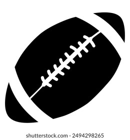 American football silhouette, Rugby ball silhouette, Football silhouette, Sports ball silhouette, American football, American football vector