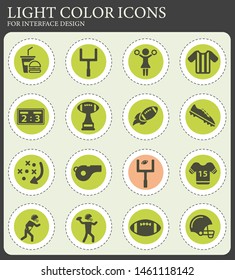 American football simply symbol for web icons