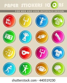 American football simply symbol for web icons
