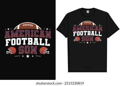 American football son rugby playing typography graphics tshirt design