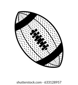 american football sport ball isolated icon