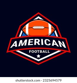 american football sport emblem logo