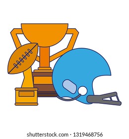 American football sport game blue lines