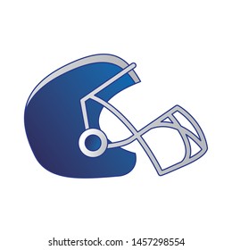 american football sport game helmet uniform protection accesory cartoon vector illustration graphic design