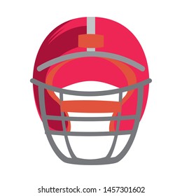 american football sport game helmet uniform protection accesory cartoon vector illustration graphic design