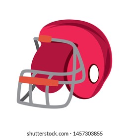 american football sport game helmet uniform protection accesory cartoon vector illustration graphic design