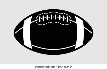 American Football. Sport Icon. Vector illustration design. Black.