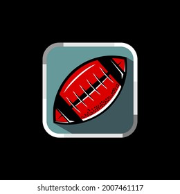 american football sport icon vector illustration.background for the app icons