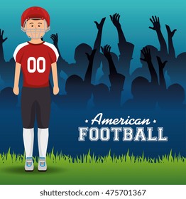american football sport icon vector illustration design