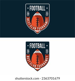  American Football sport logo design vector illustration 