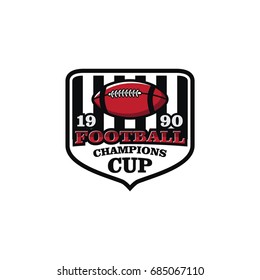 American football sport logo & emblem icon vector