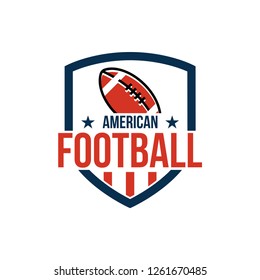 American football sport vector graphic design template illustration