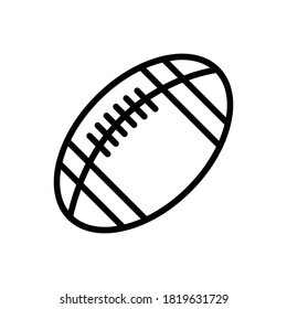 american football (Sports) icon outline vector 