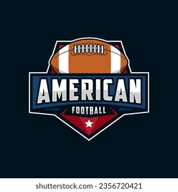 American Football Sports logo and badge, american football logo vector illustration