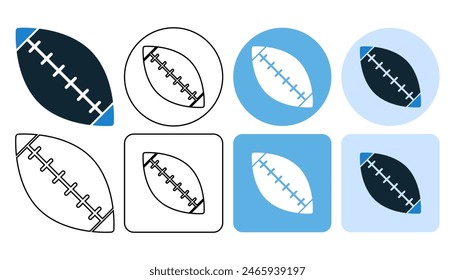 American football, sports sign icon symbol ui and ux design, glyphs and stroke line icon	
