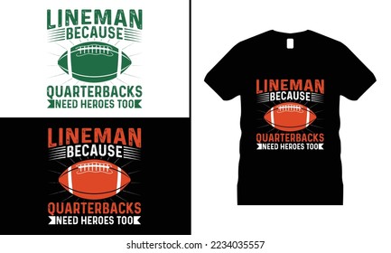 American Football Sports T-shirt design. Use for T-Shirt, mugs, stickers, etc.