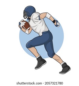 american football sports vector illustration