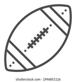 American football, square line vector icon