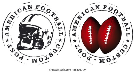 american football stamps
