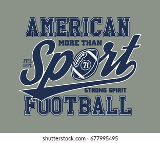 American Football Stylized vector illustration eps 8.