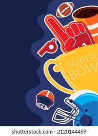 American Football Super Bowl Banner Design