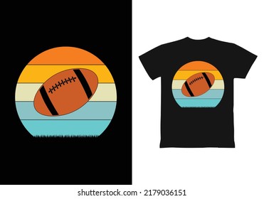 American football t shirt design Template