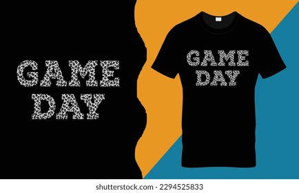 American Football T Shirt Design Game Day Typografie Style 