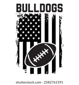 American football t shirt design