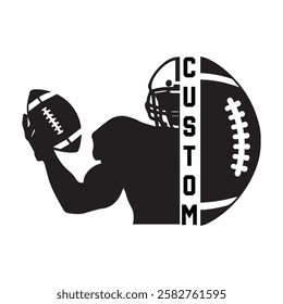 American football t shirt design