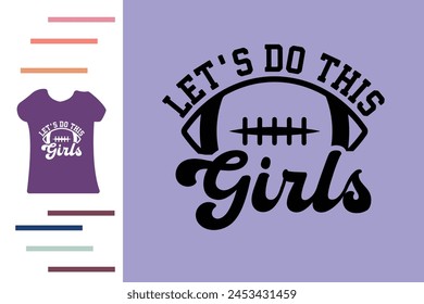 American football t shirt for girls