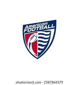 American Football Team Club Academy Logo Template Vector