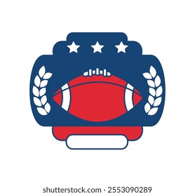 american football tournament badge isolated