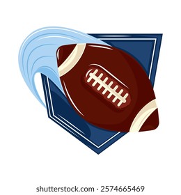 american football tournament badge isolated