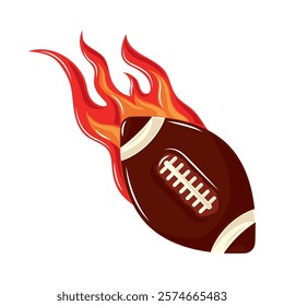 american football tournament ball isolated