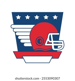 american football tournament banner isolated