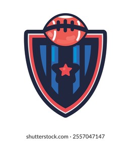 american football tournament banner isolated