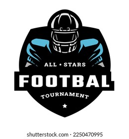 Premium Vector  American football championship logo and badge