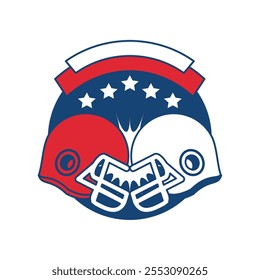 american football tournament tag isolated