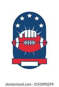 american football tournament template isolated