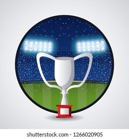 American football trophy