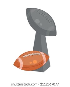 american football trophy ball icon