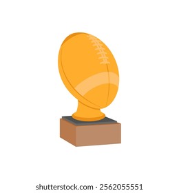 American Football Trophy, Football Championship Soccer Illustration