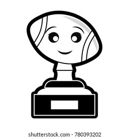 american football trophy design